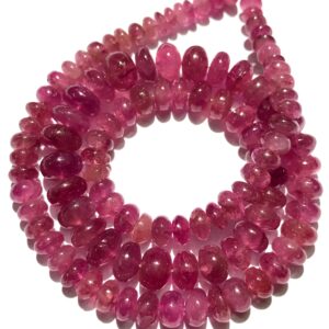 AAA+ Natural Baby Pink Sapphire Smooth Rondelle Beads Beautiful Pink Sapphire Gemstone Beads Pink Sapphire Smooth Bead Sapphire Jewelry Bead