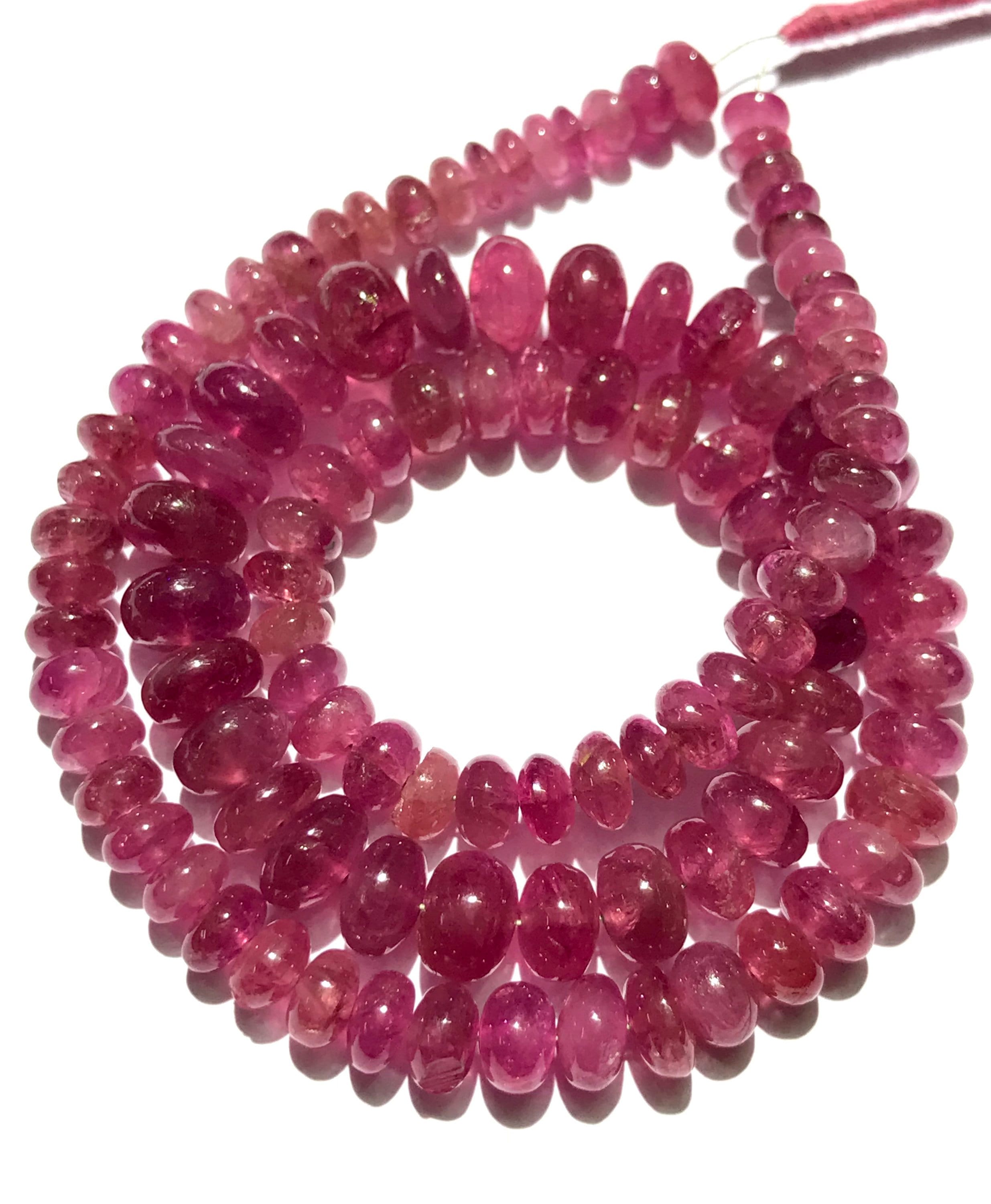Aaa+ Natural Baby Pink Sapphire Smooth Rondelle Beads Beautiful Pink Sapphire Gemstone Beads Pink Sapphire Smooth Bead Sapphire Jewelry Bead
