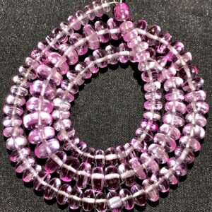 Sparkling~~rarest~~pink Sapphire Gemstone Beads Rose Pink Sapphire Smooth Rondelle Beads Smooth Pink Rondelles Pink Sapphire Beaded Strands