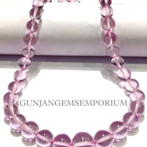 AAAA+ QUALITY~~So RARE Sapphire Smooth Round Beads Light Rose Sapphire Gemstone Beaded Strand 7-11mm Pink Sapphire Round Beads Sapphire Ball