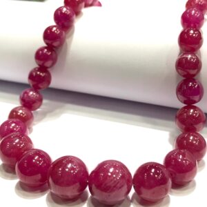 Exclusive~~Dense Pink Sapphire Smooth Round Ball Beads 100% Natural Pink Sapphire Gemstone Beads Sapphire Smooth Round Beads Sapphire Balls