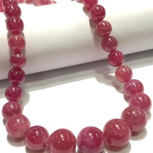 Exclusive~~genuine Pink Sapphire Smooth Round Ball Beads 100% Natural Pink Sapphire Gemstone Beads Sapphire Smooth Round Beads Sapphire Ball