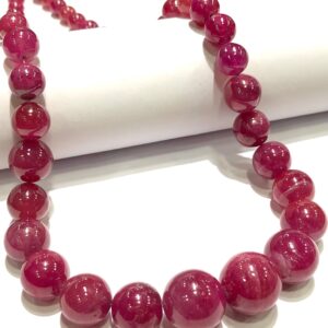 Exclusive~~Genuine Pink Sapphire Smooth Round Ball Beads 100% Natural Pink Sapphire Gemstone Beads Sapphire Smooth Round Beads Sapphire Ball