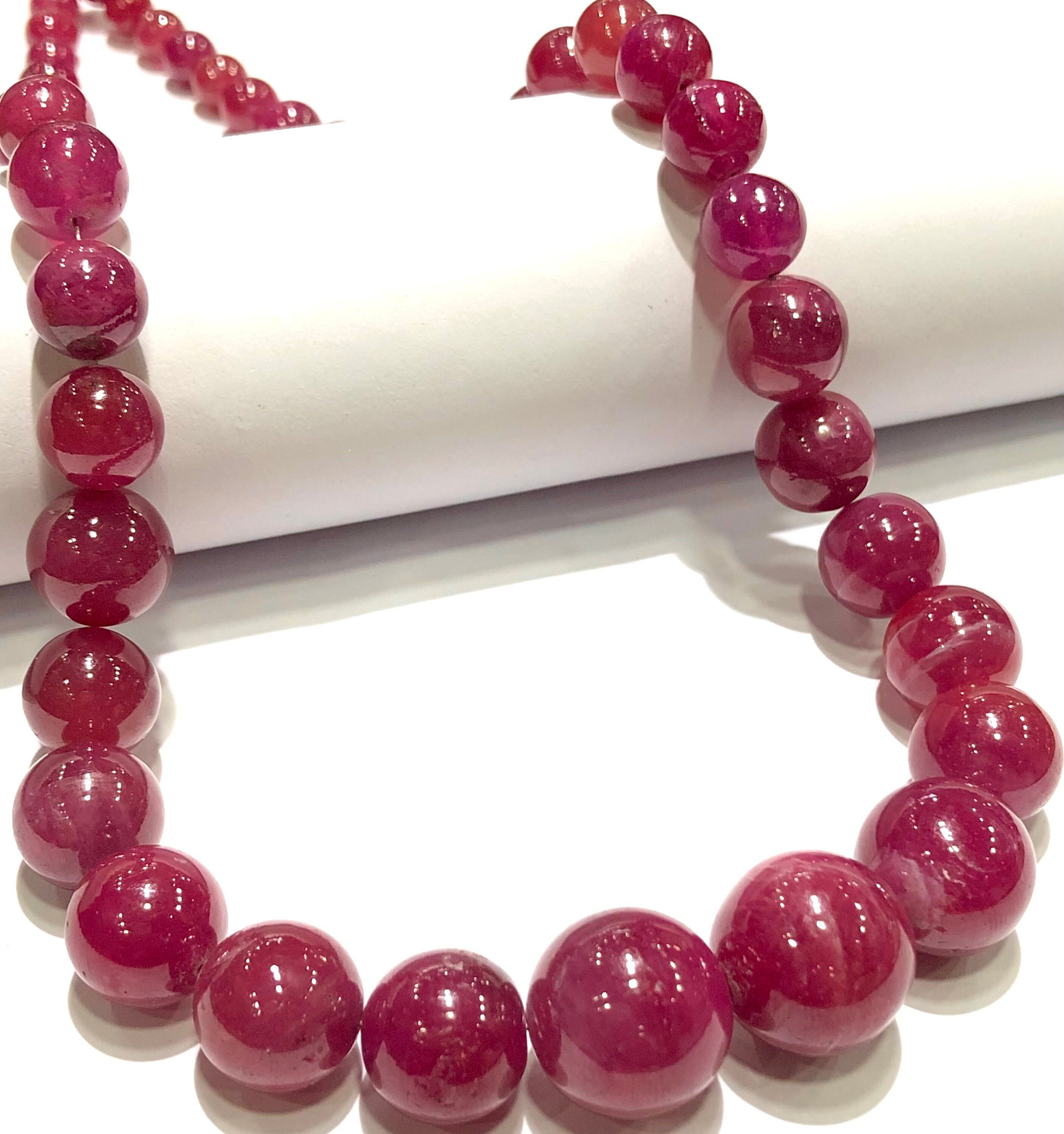 Exclusive~~genuine Pink Sapphire Smooth Round Ball Beads 100% Natural Pink Sapphire Gemstone Beads Sapphire Smooth Round Beads Sapphire Ball