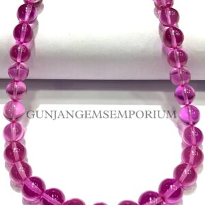 So Elegant!! AAAA+ Sapphire Smooth Round Beads Pink Sapphire Gemstone Beaded Strand 8-10mm Pink Sapphire Round Smooth Beads Sapphire Balls