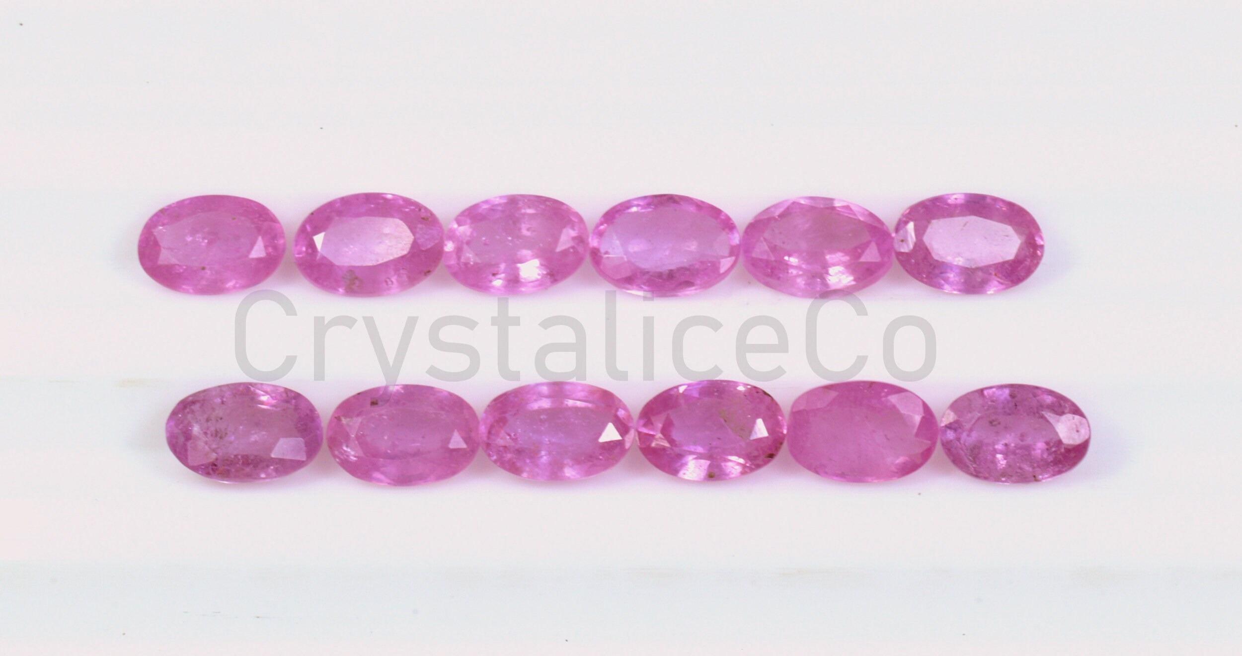 Pink Sapphire Gemstone: 6x4mm Oval Faceted Loose Stone