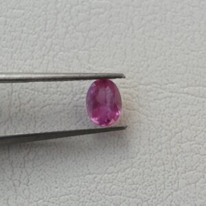Natural Pink Sapphire Loose Gemstone - 0.89ct, 5x6mm - Oval Cut From Sri Lanka Mines