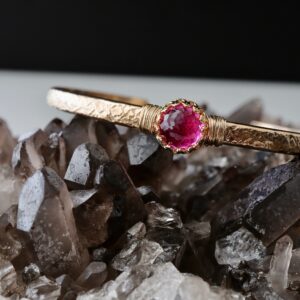 3 Ct Pink Tourmaline Deco Cuff , October Birthstone , 8th Anniversary Engraved Gift For Her , Lab Created Pink Tourmaline 14kt Gold Bracelet 3 Ct Pink Tourmaline Deco Cuff , October Birthstone , 8th Anniversary Engraved Gift For Her , Lab Created Pink Tourmaline 14kt Gold Bracelet
