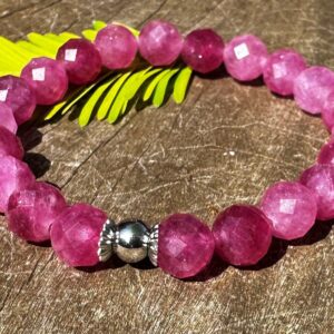 Pink Tourmaline, 8mm, Healing Stone Bracelet with Positive Energy! Pink Tourmaline, 8mm, Healing Stone Bracelet with Positive Energy!