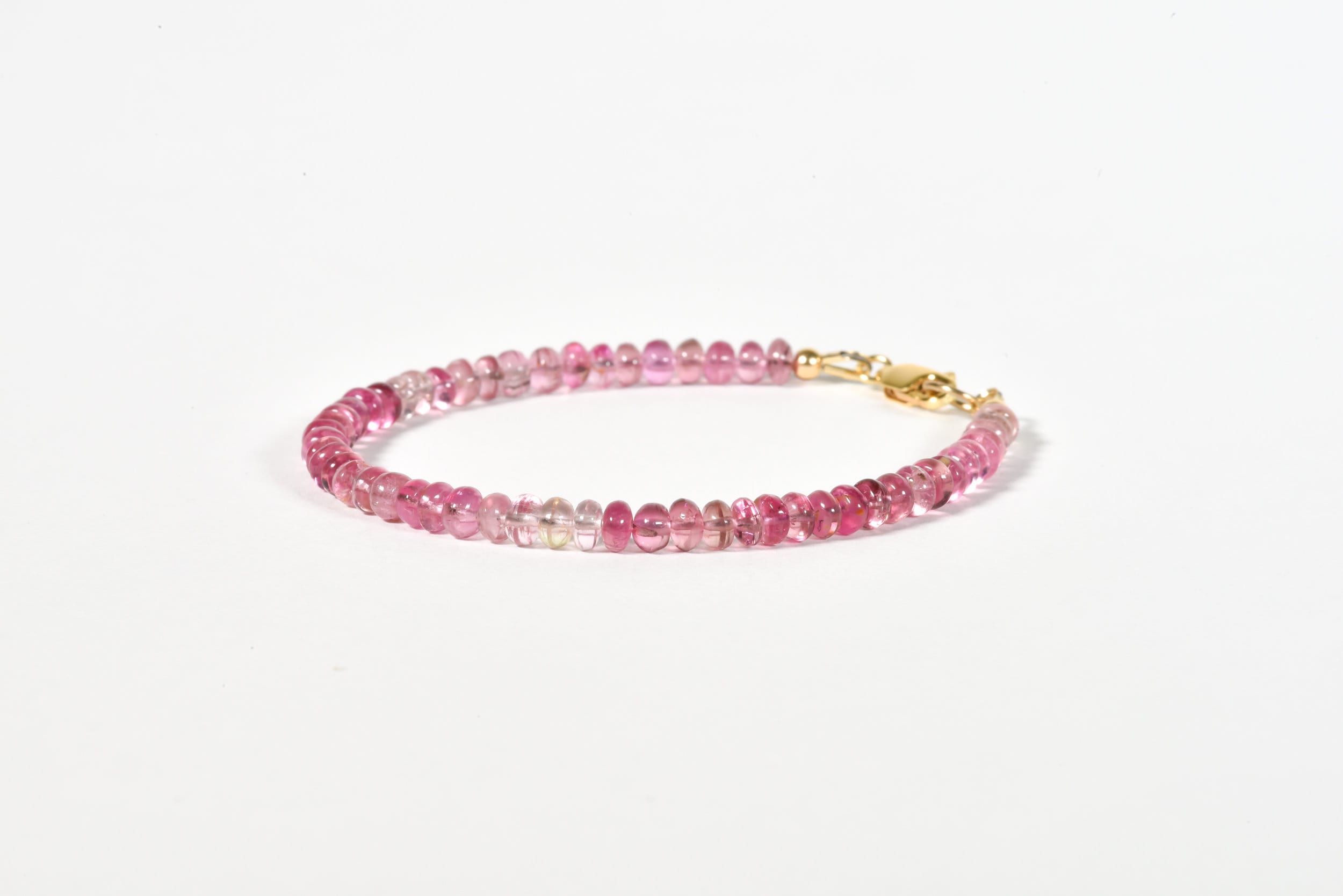 Aaa Pink Tourmaline Bracelet, Delicate High Quality Natural Tourmaline Bracelet, Dainty Bracelet