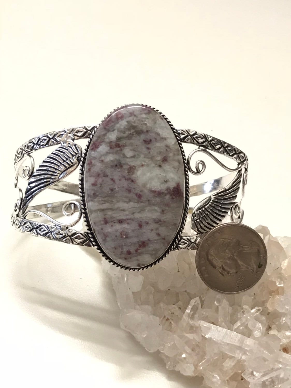 Pink Tourmaline Bangle