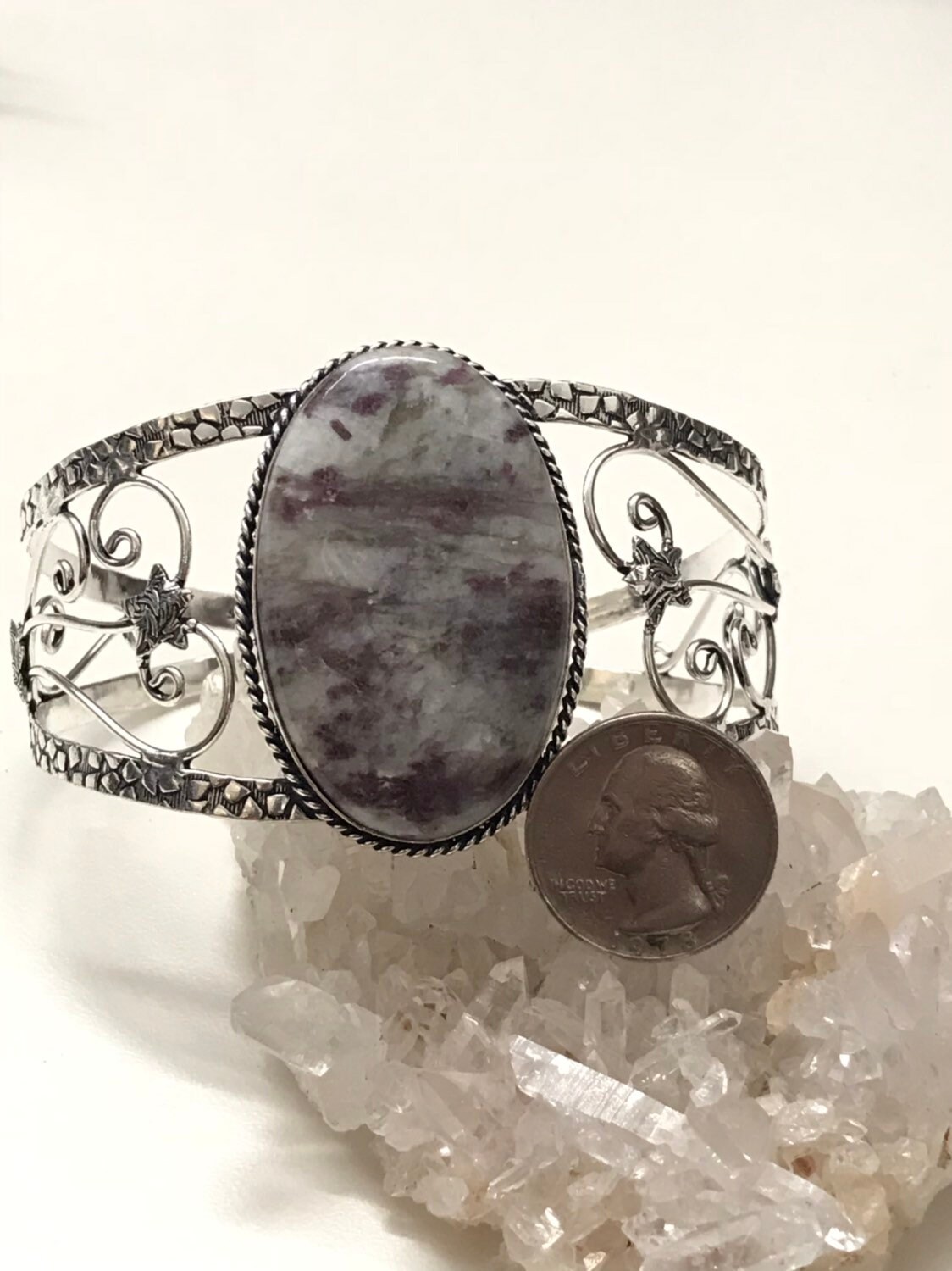 Pink Tourmaline Bangle