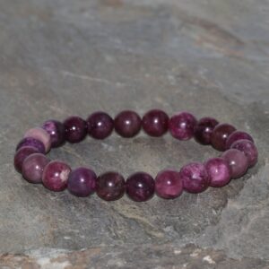 Handmade Pink Tourmaline Gemstone Bracelet, Grade Aaa 8.5mm Handmade Pink Tourmaline Gemstone Bracelet, Grade Aaa 8.5mm