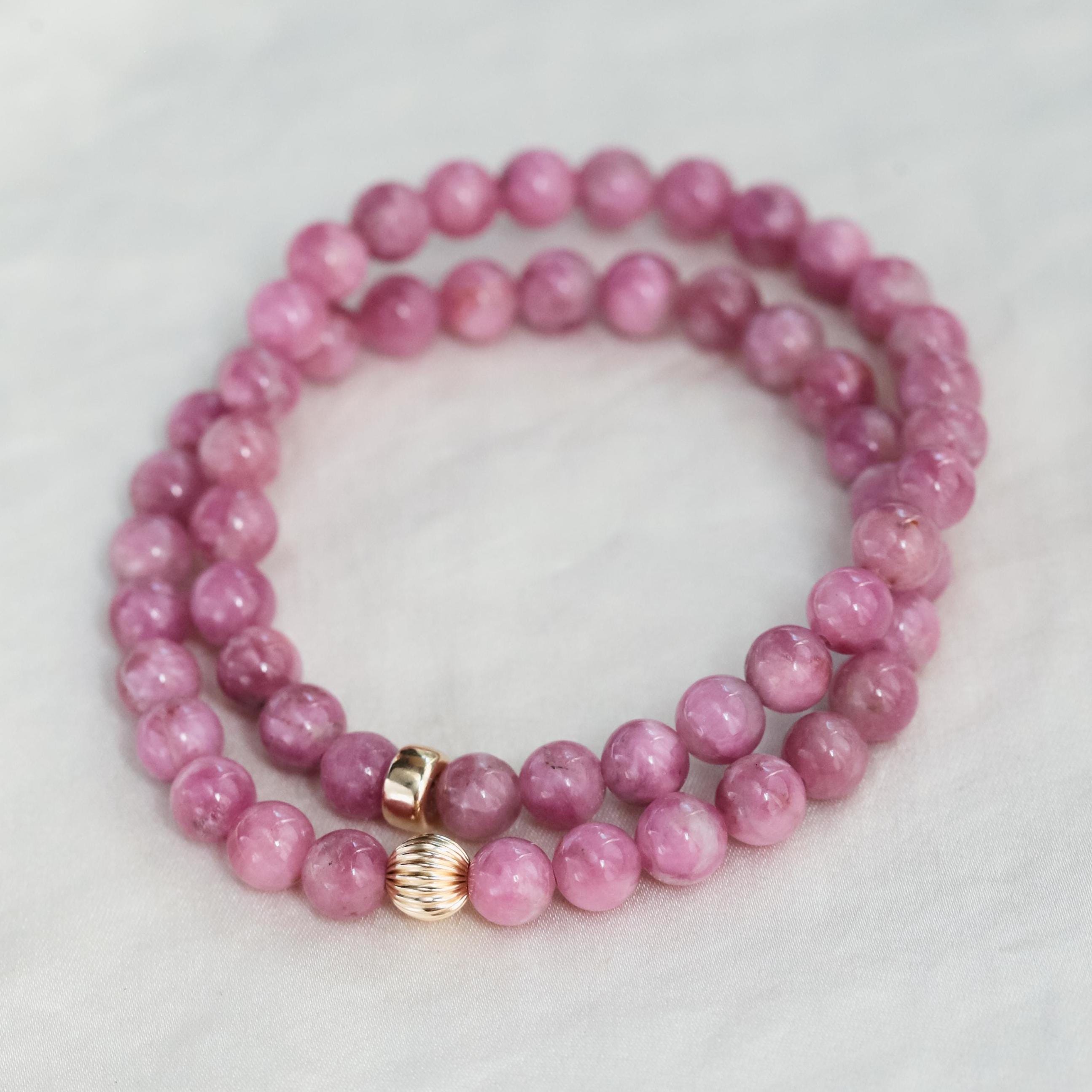 Rare Pink Tourmaline Bracelet | Pink Tourmaline Beaded Bracelet 6mm | Pink Tourmaline Jewelry | Tourmaline Bracelet Rare Pink Tourmaline Bracelet | Pink Tourmaline Beaded Bracelet 6mm | Pink Tourmaline Jewelry | Tourmaline Bracelet
