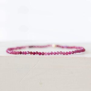 Shaded Rubellite Pink Tourmaline Stretch Bracelet Shaded Rubellite Pink Tourmaline Stretch Bracelet
