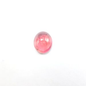 5.60 Carat, Natural Pink Tourmaline Cabochon, Oval Tourmaline Cabs, Loose Gemstone, 12x10 Mm
