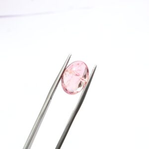 6.35 Ct Natural Pink Tourmaline Cabochon: Oval Gemstone