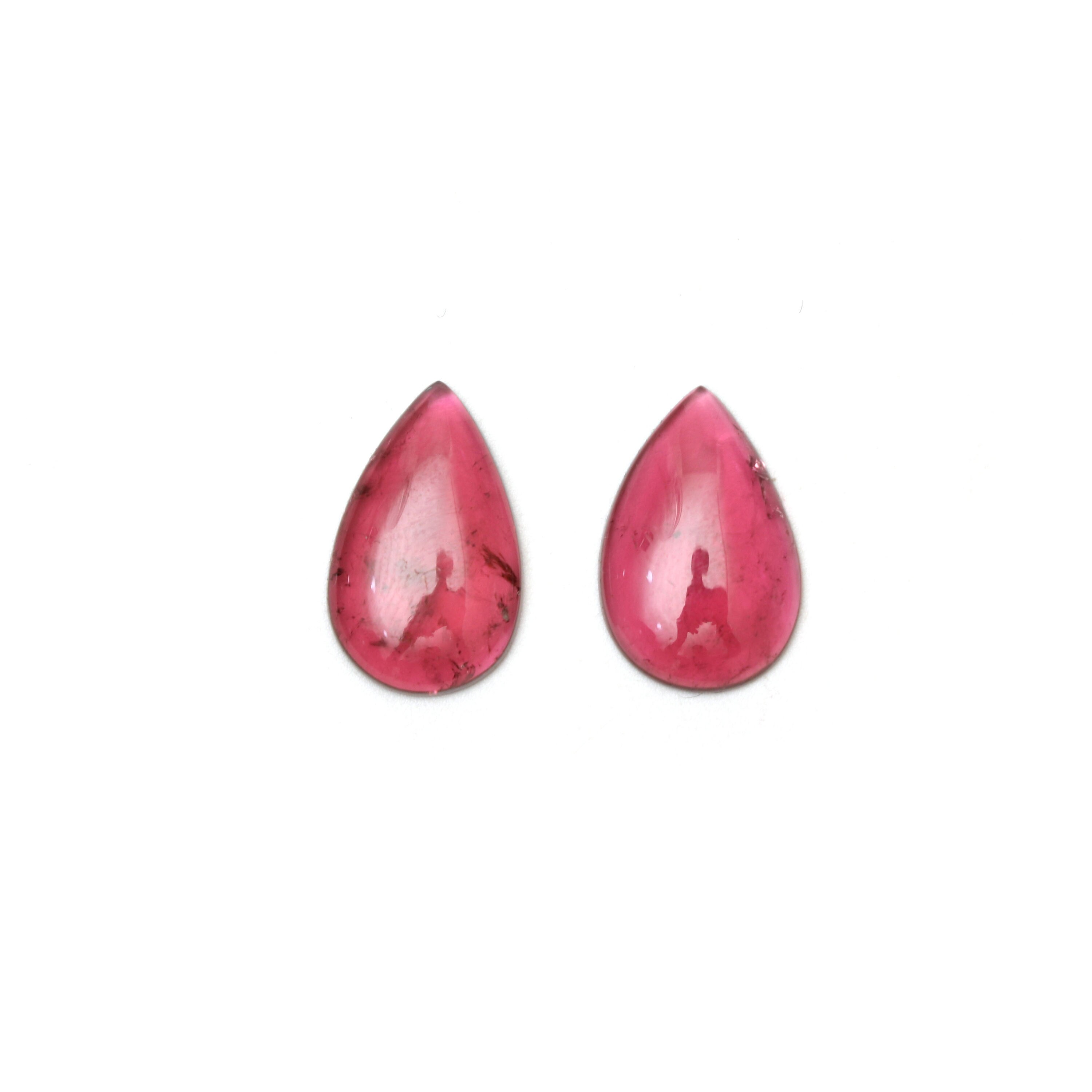 Aaa Quality Natural Pink Tourmaline Smooth Pear Cabochon Gemstone | 12x19 Mm | Gemstone Cabochon | Pair ( 2 Pieces ) Aaa Quality Natural Pink Tourmaline Smooth Pear Cabochon Gemstone | 12x19 Mm | Gemstone Cabochon | Pair ( 2 Pieces )