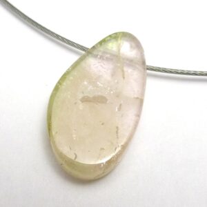 Pink Tourmaline Bead Small Focal Rare Flat Slice Natural Gemstone Cabochon Pendant Necklace Brazillian Polished Designer Organic Shape