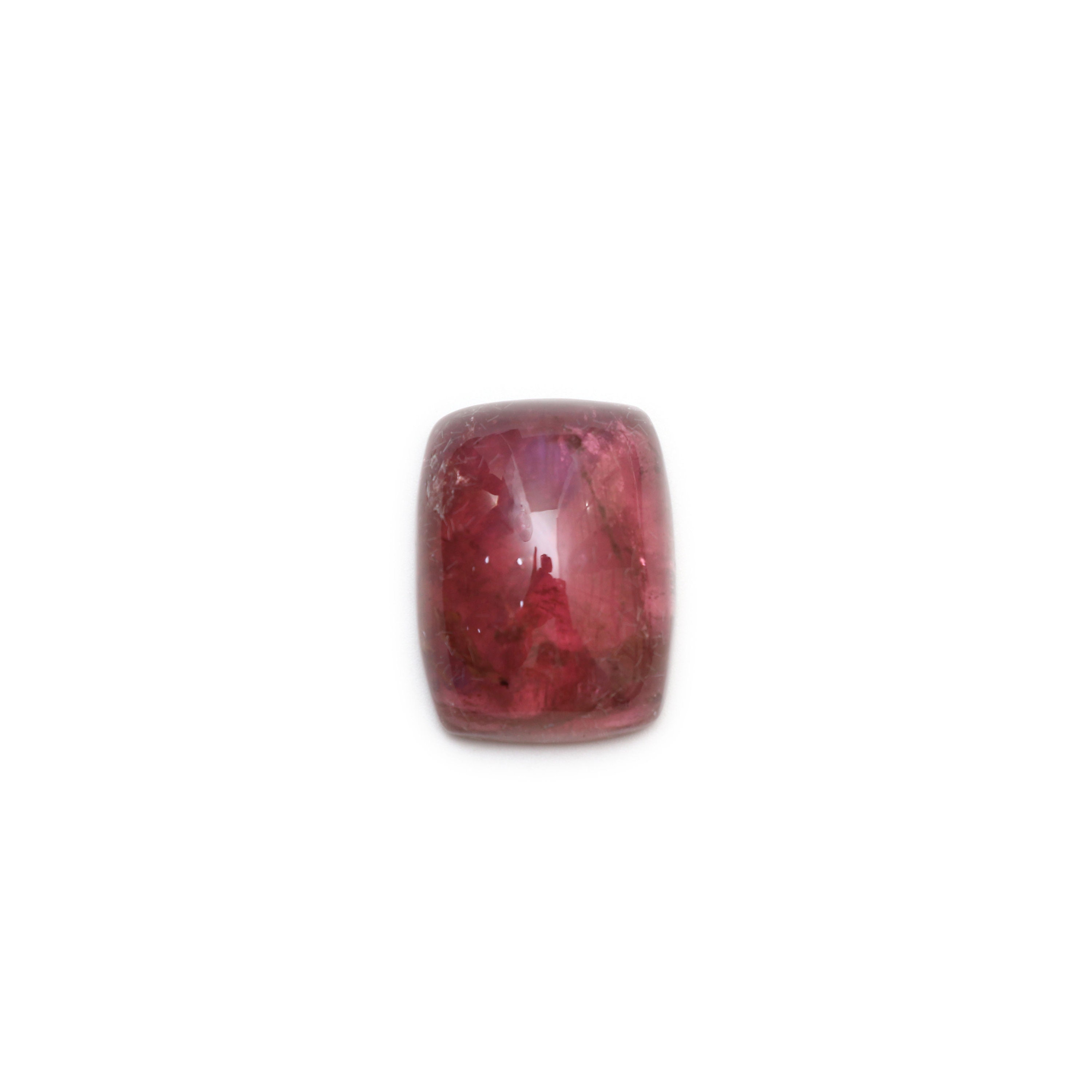 Natural Pink Tourmaline Smooth Rectangle Cabochon, Natural Tourmaline Loose Gemstone - 24x18x9 Mm - Tourmaline Cabochon Gemstone, 1 Piece