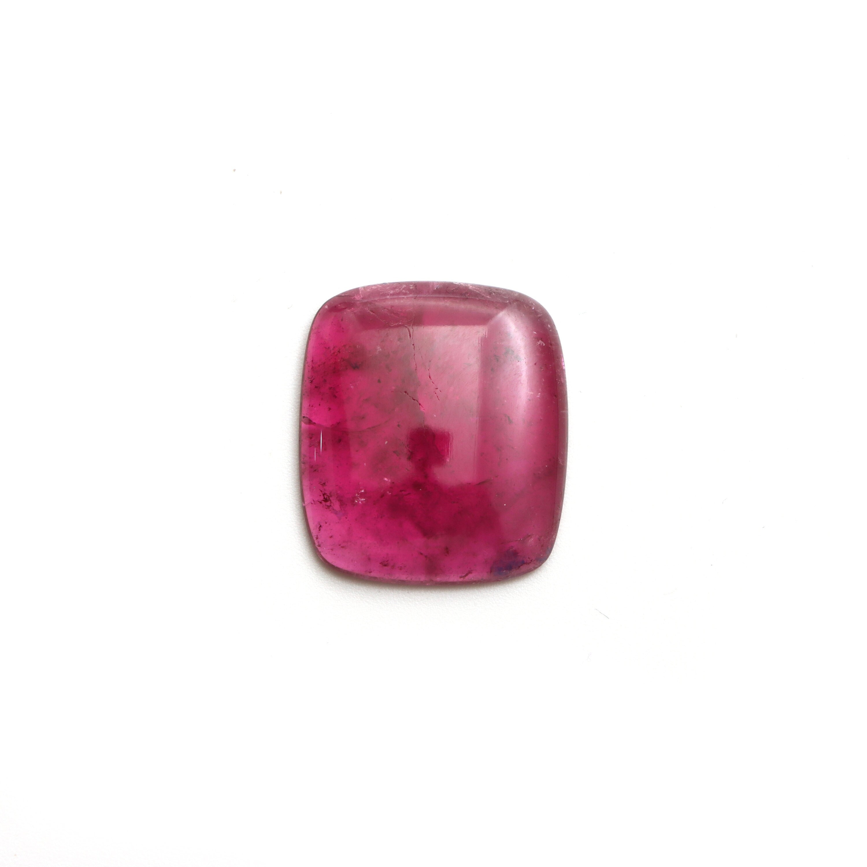 Pink Tourmaline Smooth Rectangle Loose Gemstone, 22x25 Mm, Tourmaline Rectangle Cabs, Tourmaline Jewelry Making Gemstone Cabochon, 1 Piece