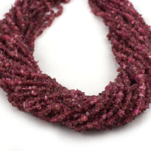 Natural Pink Tourmaline Chips Beads, Pink Tourmaline Uncut Chips Beads, 36 Inches Strand At Low Price