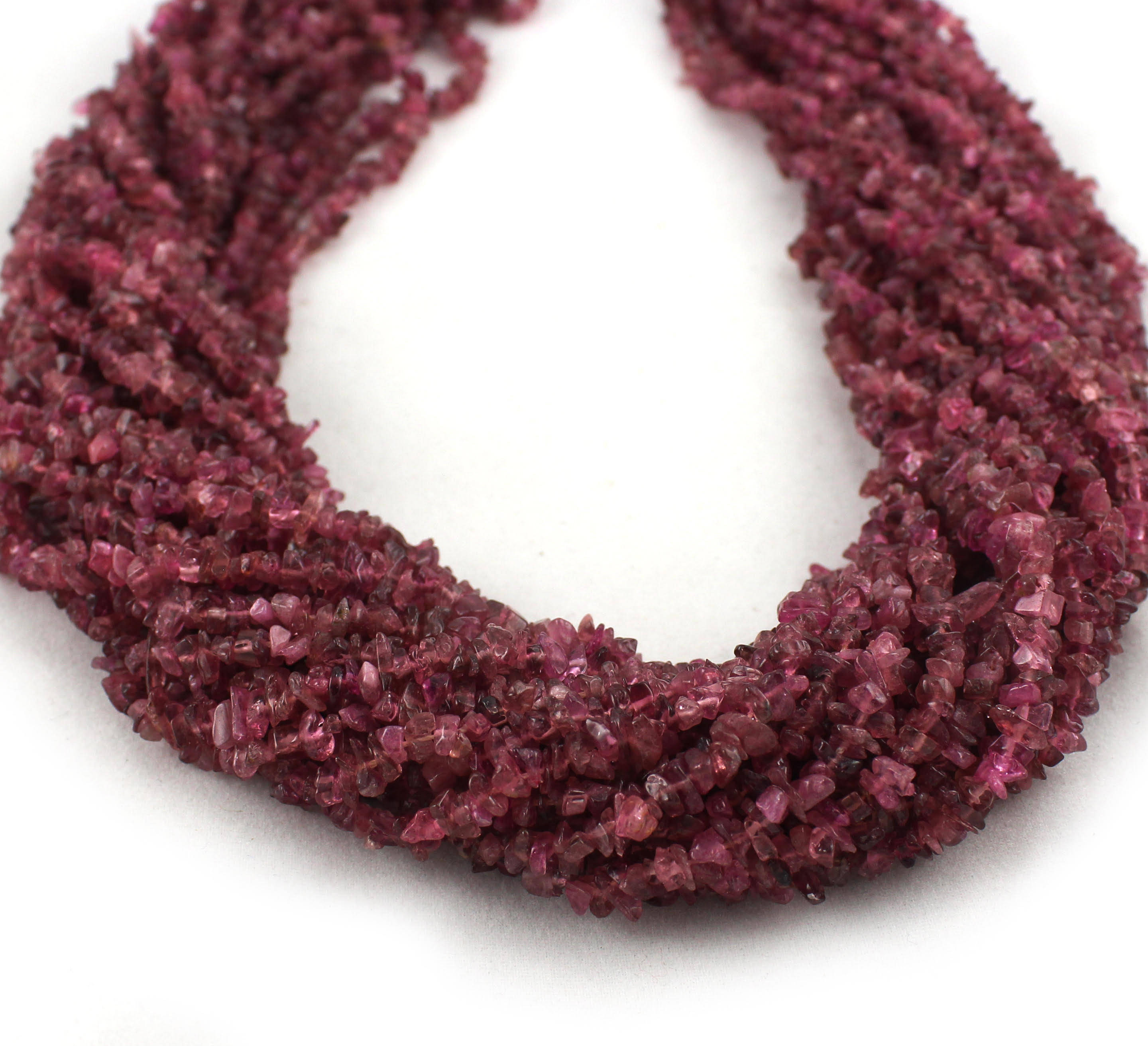 Natural Pink Tourmaline Chips Beads, Pink Tourmaline Uncut Chips Beads, 36 Inches Strand At Low Price