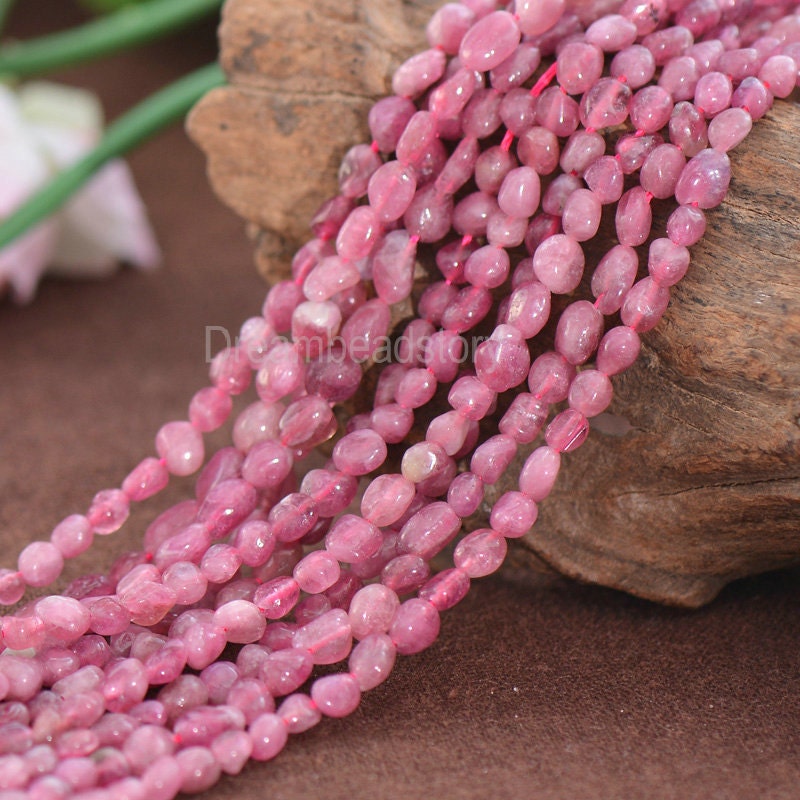 Rare Natural Pink Tourmaline Gemstone Irregular Pebble Nuggets Beads Lots Wholesale Rare Natural Pink Tourmaline Gemstone Irregular Pebble Nuggets Beads Lots Wholesale