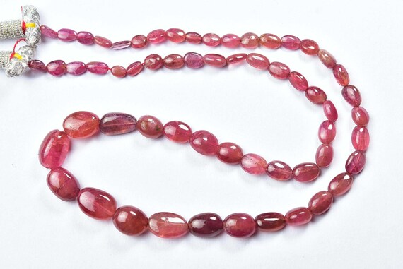 Rubellite Pink Tourmaline Big Nuggets Beads - 20 Inches - Natural Smooth Tourmaline Smooth Nuggets - Size Is 6x5 - 10x14 Mm #2144-6
