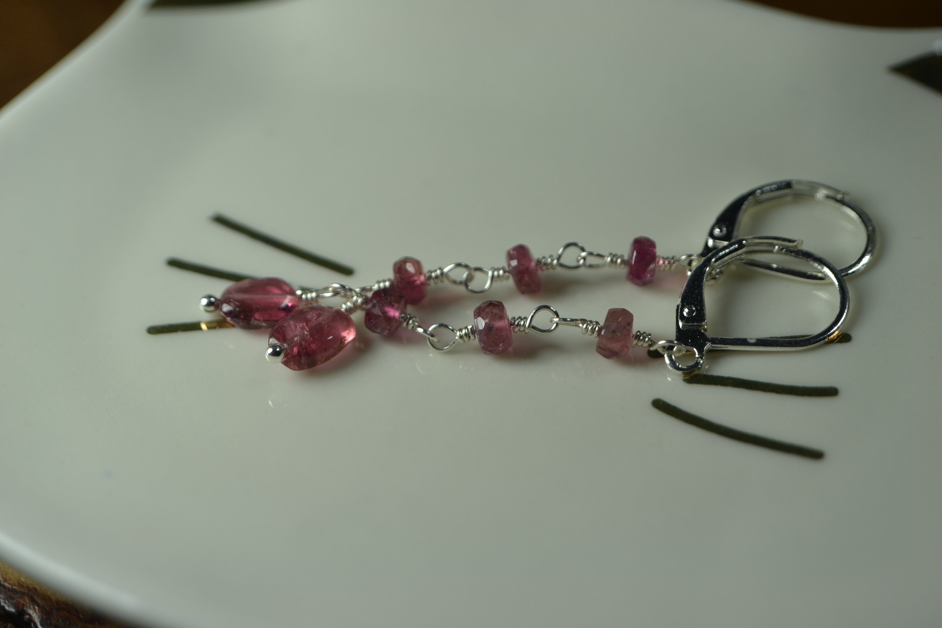 Delicate Pink Tourmaline Earrings In 14k Gold, Sterling Silver, 14k Rose Gold // October Birthstone // 5th Anniversary // Dainty Tourmaline Delicate Pink Tourmaline Earrings In 14k Gold, Sterling Silver, 14k Rose Gold // October Birthstone // 5th Anniversary // Dainty Tourmaline