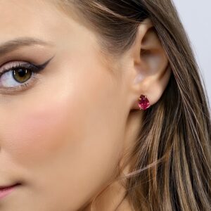 Stunning Pear Shape Pink Tourmaline Earrings · Gold Teardrop Earrings · Customized Pear Cut Earrings · Delicate Gold Earrings