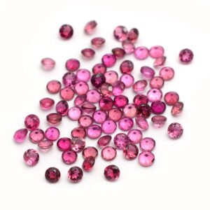 Aaa+ Pink Tourmaline Loose Gemstone 3mm Faceted Cut Stone | Natural Pink Tourmaline Mix Semi Precious Gemstone Faceted Cut Stone Lot