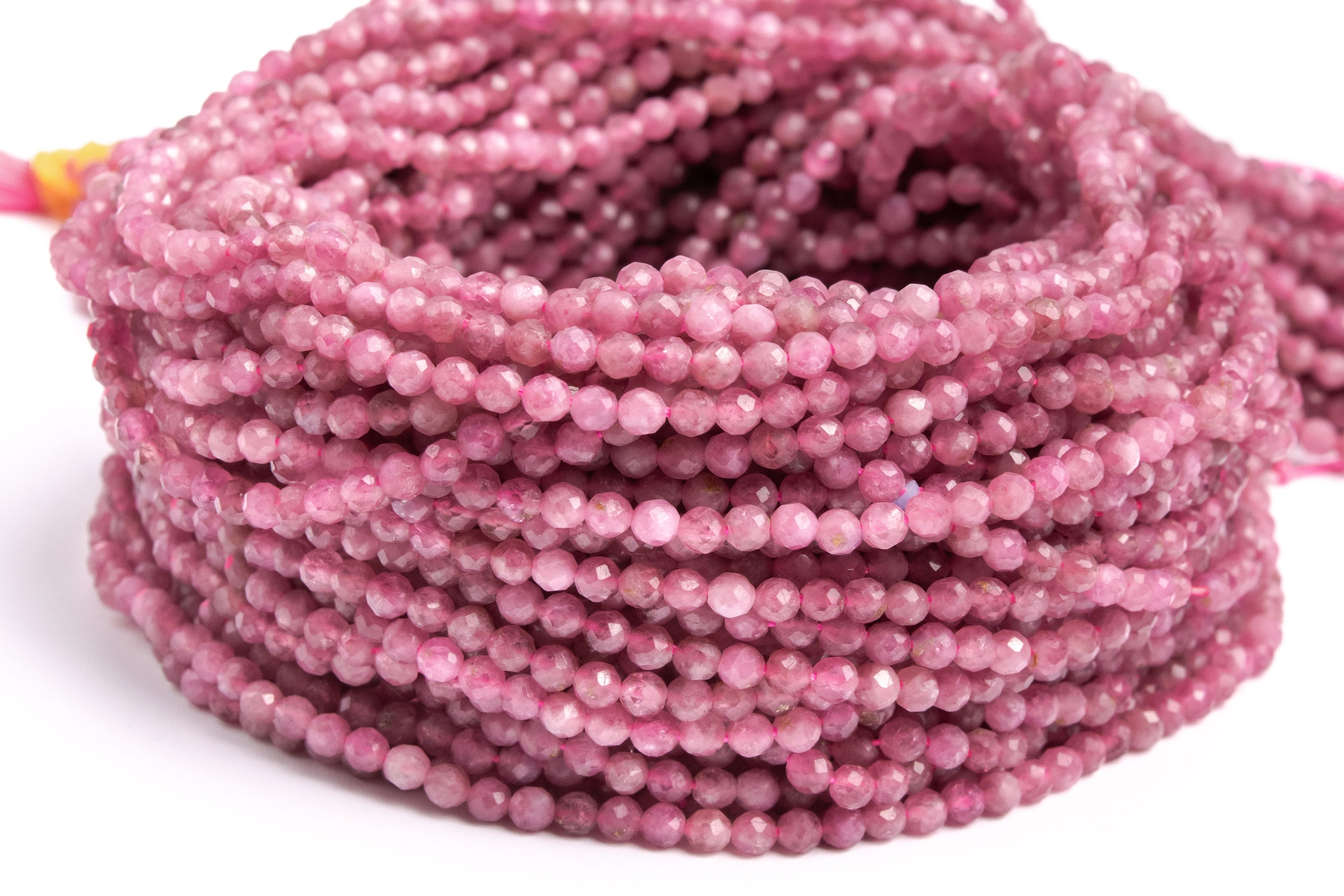 Natural Pink Tourmaline Gemstone Grade Aaa Faceted Round 3mm Loose Beads Natural Pink Tourmaline Gemstone Grade Aaa Faceted Round 3mm Loose Beads