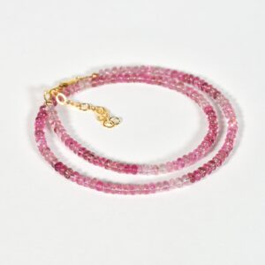 AAA Pink Tourmaline Necklace, High Quality Delicate Tourmaline Choker