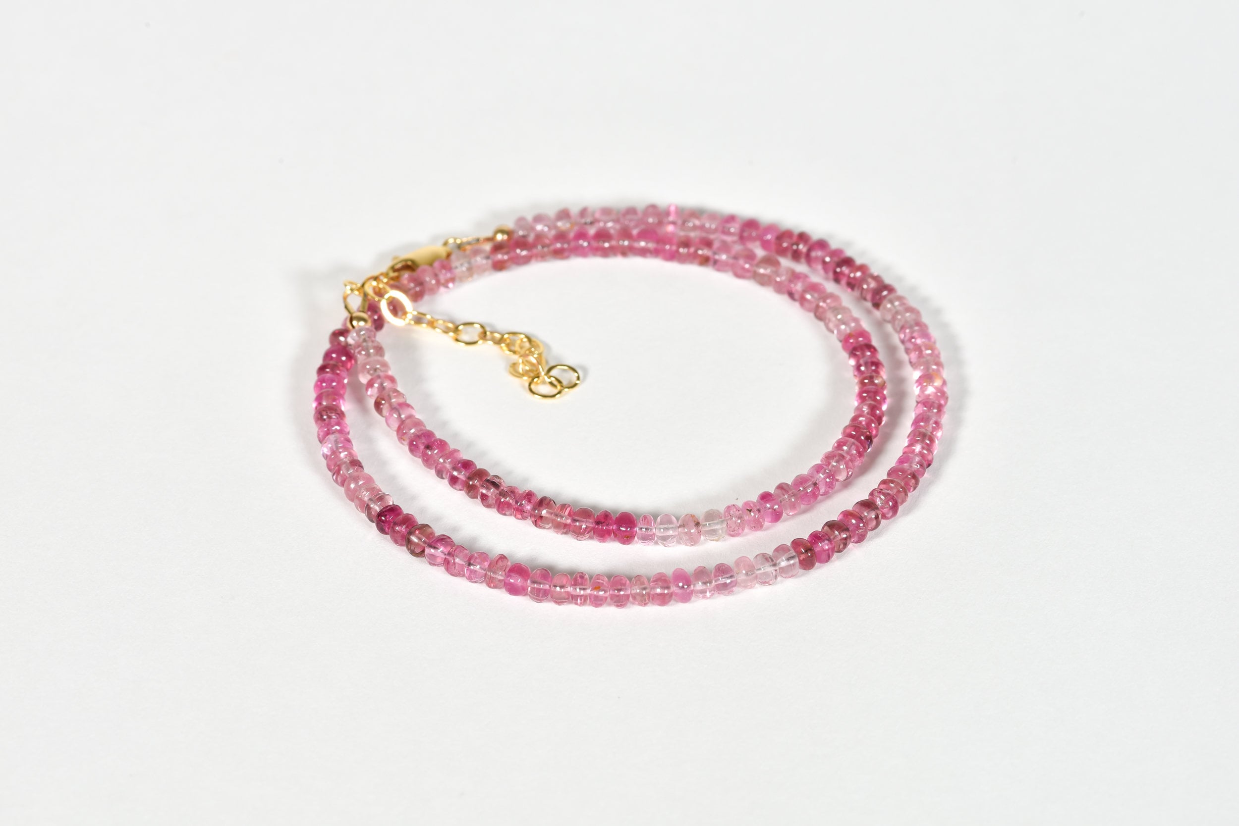 Aaa Pink Tourmaline Necklace, High Quality Delicate Tourmaline Choker
