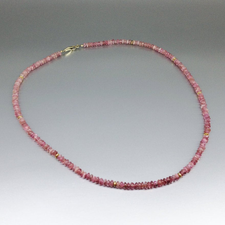 Pink Tourmaline Necklace Handmade Unique Gift For Her Or Him Polished Rubellite Natural Gemstone October Birthstone Anniversary Ddp Us Paid