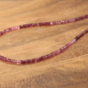 Pink Tourmaline Necklace, Pink Tourmaline Jewelry, Shaded, Ombre, October Birthstone