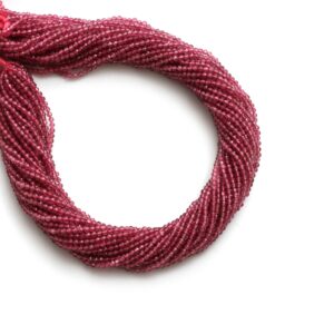 Pink Tourmaline Micro Faceted Roundel Beads - 2.5 Mm - Pink Tourmaline Necklace Making, 13 Inch, Full Strand, Price Per Strand