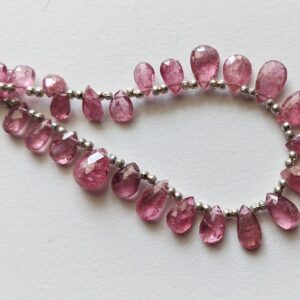 3.7x5-5.5x8mm Pink Tourmaline Faceted Pear Beads, Pink Tourmaline Faceted Gemstones, 3.5 Inches Tourmaline Pear Bead For Jewelry - Pga2202 3.7x5-5.5x8mm Pink Tourmaline Faceted Pear Beads, Pink Tourmaline Faceted Gemstones, 3.5 Inches Tourmaline Pear Bead For Jewelry - Pga2202