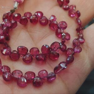 7 Inches Strand,Pink Tourmaline Faceted Heart Shape Briolettes,Size 4-5.5mm Approx 7 Inches Strand,Pink Tourmaline Faceted Heart Shape Briolettes,Size 4-5.5mm Approx