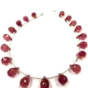AAA Quality Natural Pink Tourmaline Faceted Teardrop Beads Tourmaline Teardrop Briolettes Tourmaline Gemstone Beads AAA Quality Natural Pink Tourmaline Faceted Teardrop Beads Tourmaline Teardrop Briolettes Tourmaline Gemstone Beads