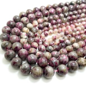 Pink Tourmaline Beads, Natural Light Purple Pink Tourmaline Smooth Polished Gemstone Beads - 6mm 8mm 10mm - Rn132 Pink Tourmaline Beads, Natural Light Purple Pink Tourmaline Smooth Polished Gemstone Beads - 6mm 8mm 10mm - Rn132