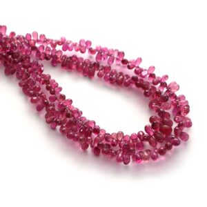 Pink Tourmaline Faceted Drop Beads, 2.5x5 Mm To 4x7 Mm, Pink Tourmaline Jewelry Making Beads, 17.5 Inches Full Strand, Price Per Strand Pink Tourmaline Faceted Drop Beads, 2.5x5 Mm To 4x7 Mm, Pink Tourmaline Jewelry Making Beads, 17.5 Inches Full Strand, Price Per Strand