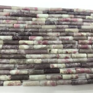 Genuine Pink Tourmaline 4x13mm Column Natural Loose Tube Beads 15 inch Jewelry Supply Bracelet Necklace Material Support Wholesale Genuine Pink Tourmaline 4x13mm Column Natural Loose Tube Beads 15 inch Jewelry Supply Bracelet Necklace Material Support Wholesale