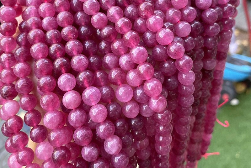 Pink Tourmaline Loose Beads, Diy Jewelry Making Beaded Accessories,15 Inches One Starand