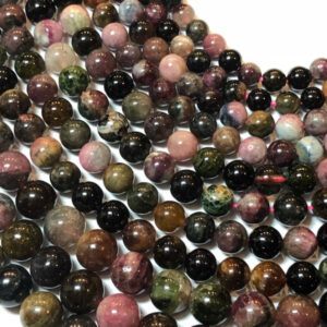 Mixed Tourmaline Gemstone beads on a full 15" strand. Nice quality black, green, yellow & pink Tourmaline. Available in 4-10mm. Mixed Tourmaline Gemstone beads on a full 15" strand. Nice quality black, green, yellow & pink Tourmaline. Available in 4-10mm.