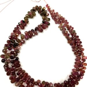 Natural Pink Tourmaline Faceted Teardrop Beads Little Bio Colour Tourmaline Beads Top Rare Quality Tourmaline Beads 18" Strand Latest Beads Natural Pink Tourmaline Faceted Teardrop Beads Little Bio Colour Tourmaline Beads Top Rare Quality Tourmaline Beads 18" Strand Latest Beads