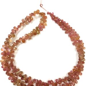 Natural Pink Tourmaline Faceted Teardrop Beads Very Rare Color Tourmaline Gemstone Beads Tourmaline Drops Briolettes 18" Strand Natural Pink Tourmaline Faceted Teardrop Beads Very Rare Color Tourmaline Gemstone Beads Tourmaline Drops Briolettes 18" Strand