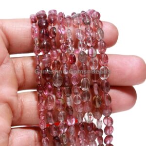 Natural Pink Tourmaline Smooth Oval Beads, Pink Rubellite Tourmaline Beads Tourmaline Briolette Necklace Beads, Tourmaline Jewelry, Gift Natural Pink Tourmaline Smooth Oval Beads, Pink Rubellite Tourmaline Beads Tourmaline Briolette Necklace Beads, Tourmaline Jewelry, Gift
