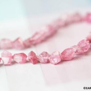 S/ Pink Tourmaline 7-8mm Simple Cut beads 18.5" strand Size varies Natural Afghanistan gemstone beads for jewelry making 111-2399 S/ Pink Tourmaline 7-8mm Simple Cut beads 18.5" strand Size varies Natural Afghanistan gemstone beads for jewelry making 111-2399